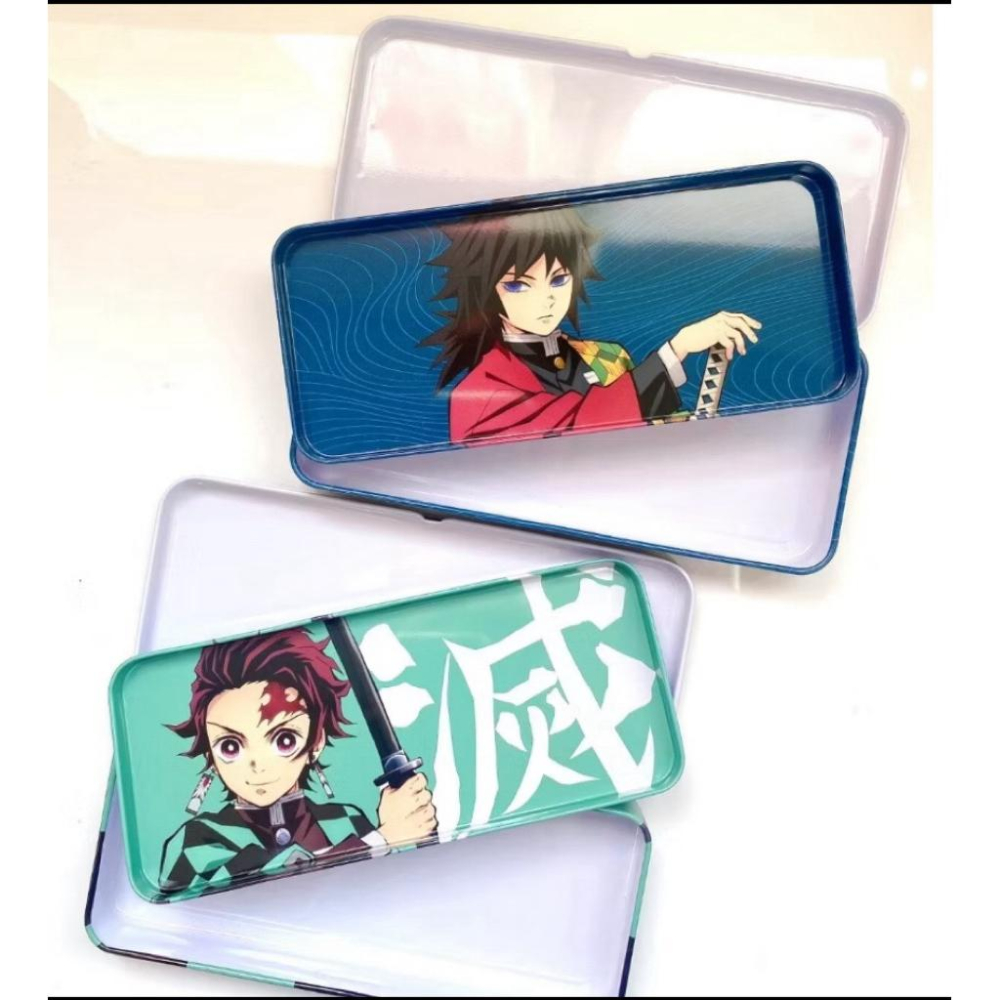 【快樂童年精品】出清 全新品 正版授權 奧特曼 鬼滅之刃 波力 蜘蛛人 雙層鐵筆盒 鉛筆盒-細節圖6