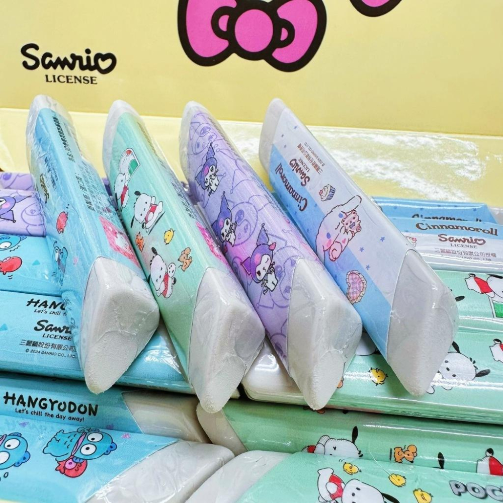 【快樂童年精品】 正版 三麗鷗3D角度長條黏屑橡擦 好拿 好擦拭-細節圖2
