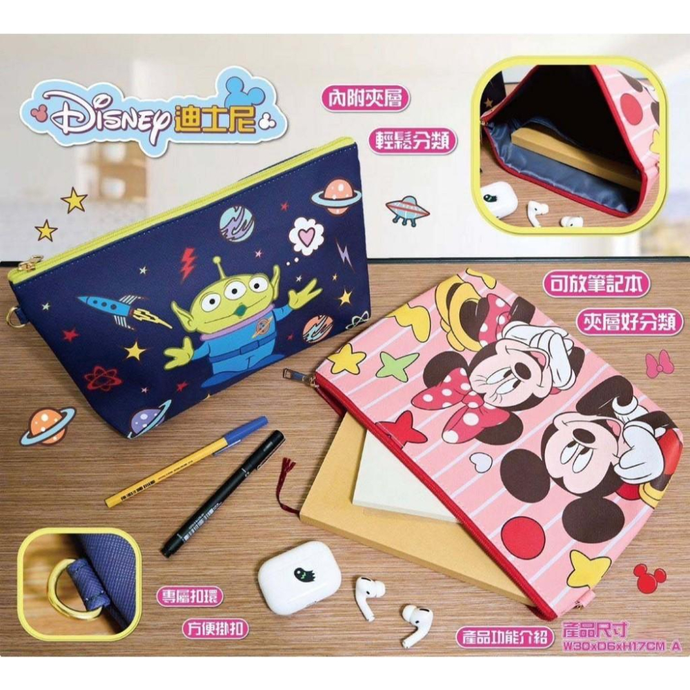 【快樂童年精品】正版授權  出國 出遊 收納好幫手  迪士尼超大收納包 洗漱包 收納袋-細節圖3