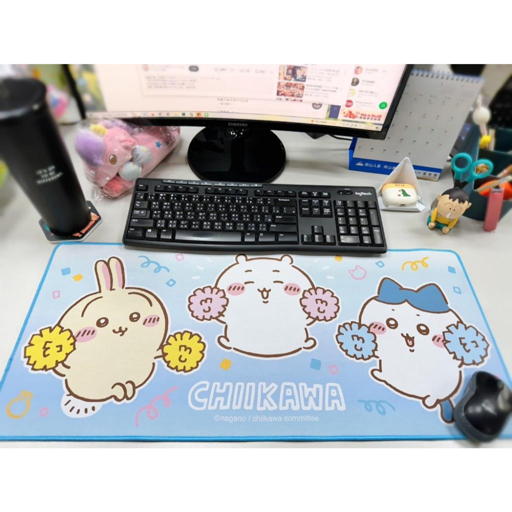 【快樂童年精品】正版授權吉伊卡哇-多功能滑鼠墊/電腦桌墊/餐(兩色)-細節圖4