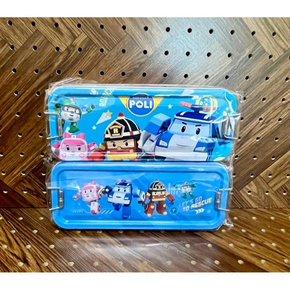 【快樂童年精品】正版 波力蜘蛛人巧虎玩具總動員間諜家家酒冰雪彼得兔 雙扣雙層鐵筆盒 鉛筆盒-細節圖4