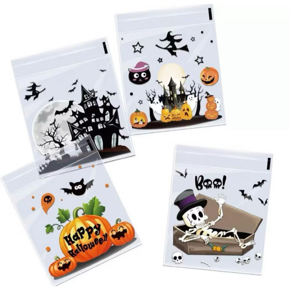 【快樂童年精品】 自黏袋 餅乾糖果包裝袋 萬聖節 聖誕節包裝袋 自黏袋 禮物包裝袋 烘焙包裝袋 糖果包裝袋-超多款選項-細節圖9