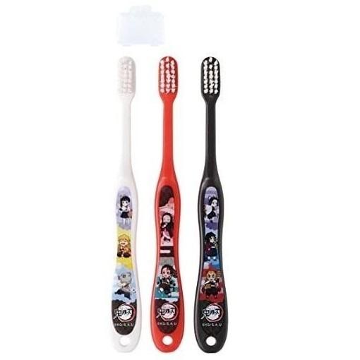 【快樂童年精品】日本進口 SKATER 鬼滅之刃中童/中大童專用牙刷3入組(3-5歲)/(6-12歲)附牙刷蓋-細節圖2