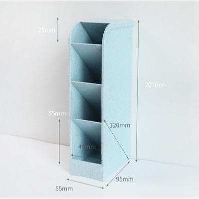 【快樂童年精品】筆插桌上收納盒 壓克力化妝刷收納 馬卡龍色 容量大耐用-多色.大小選擇-細節圖7