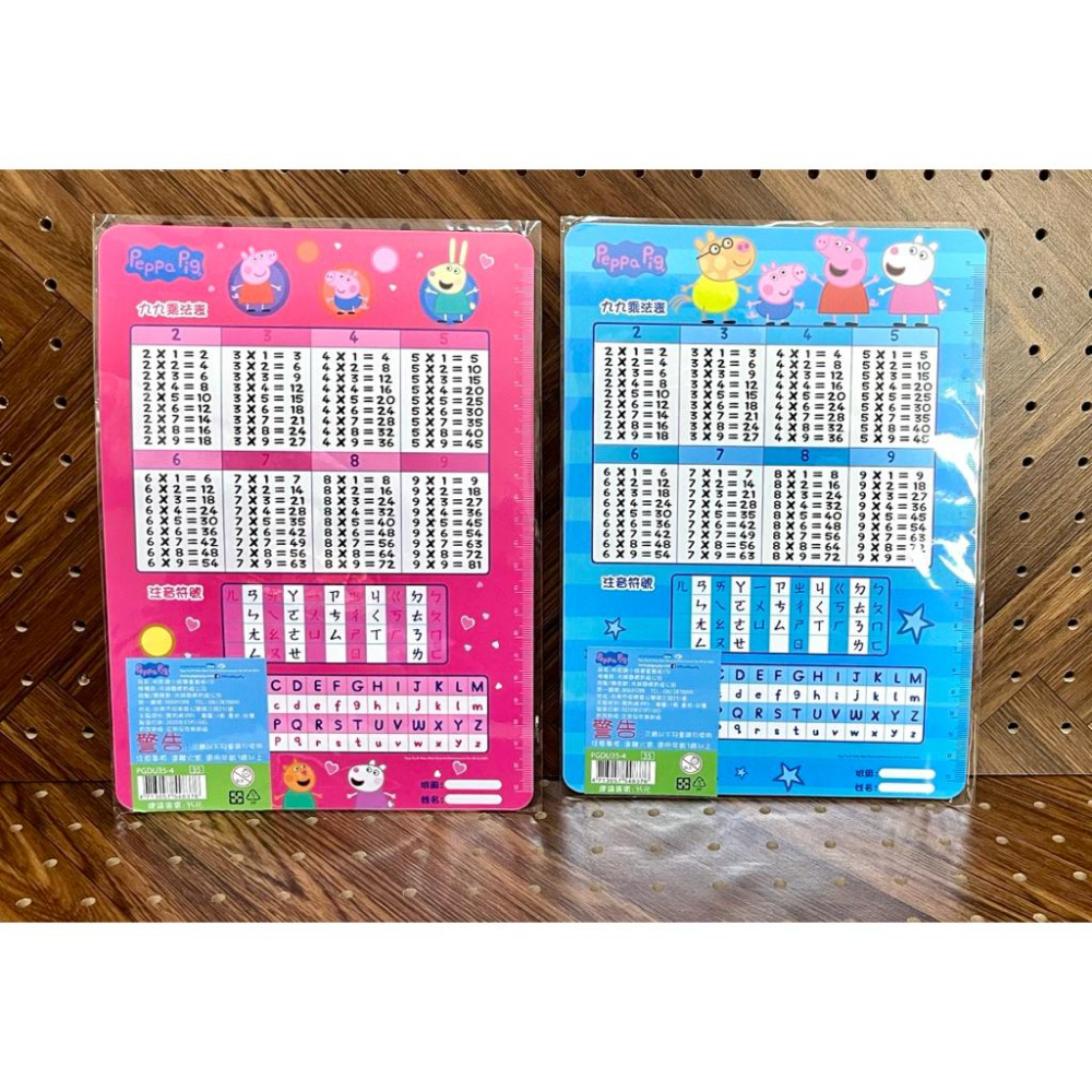 【快樂童年精品】正版授權~開學必備 波力 狗狗汪汪隊 粉紅豬小妹 鬼滅之刃雙面墊板 書寫墊-細節圖5