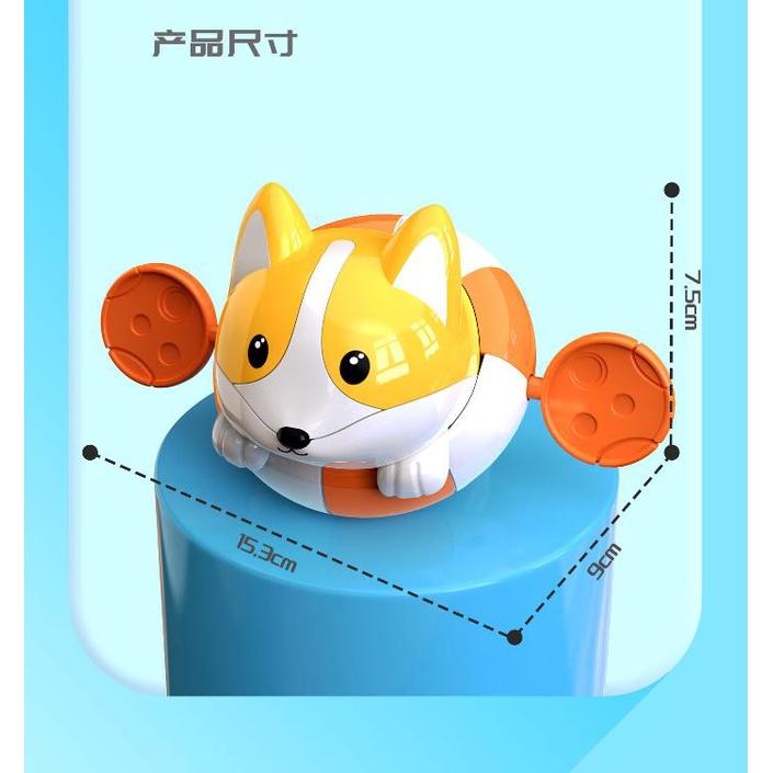 【快樂童年精品】寶寶沐浴洗澡玩具 發條洗澡玩具 漂浮游泳池玩具 發條玩具-細節圖5