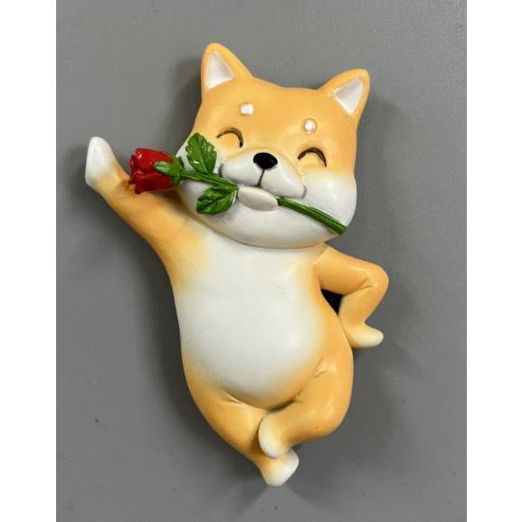 【快樂童年精品】柴犬卡通樹脂冰箱貼 造型可愛 加厚材質 多款選擇-細節圖5