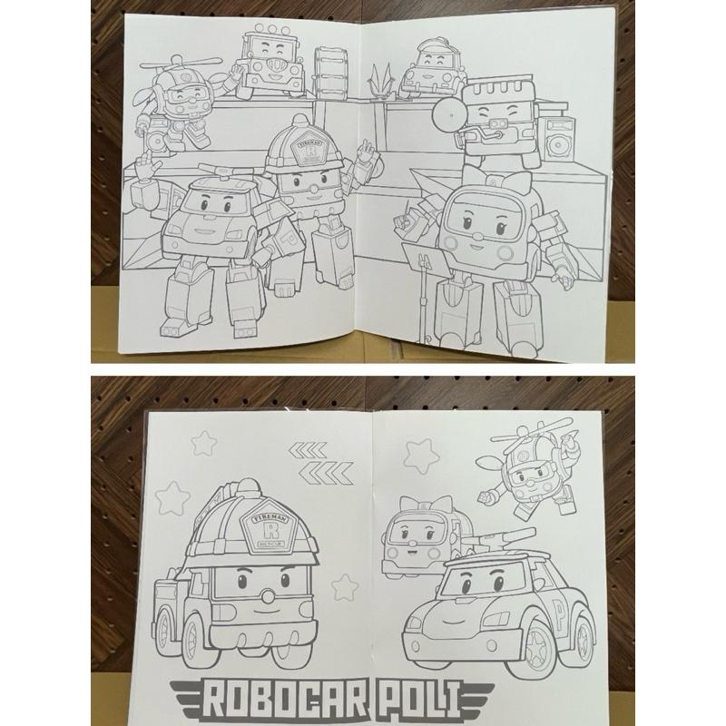 【快樂童年精品】正版授權～迪士尼公主 /波力 著色本畫組（送正版彩虹筆)-細節圖4