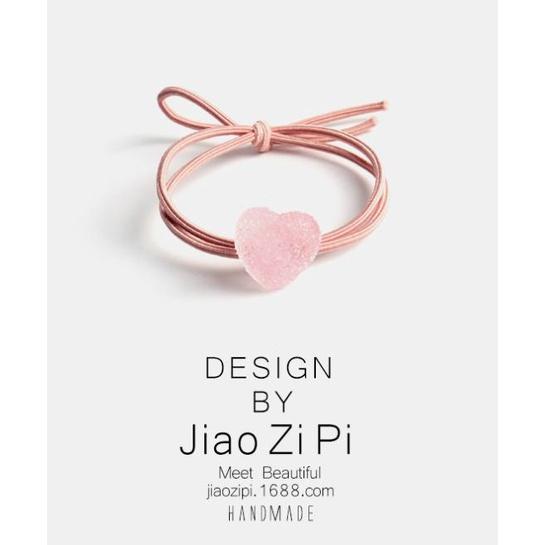 【快樂童年精品】韓版網紅髮繩 超萌可愛糖果系列 愛心軟糖可愛髮繩 / 髮束 髮圈多款選擇-細節圖3