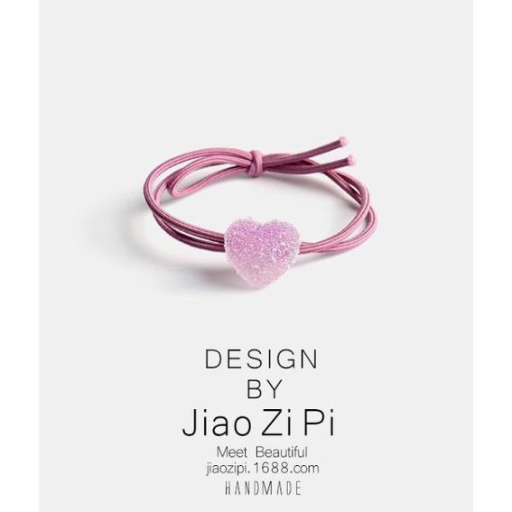 【快樂童年精品】韓版網紅髮繩 超萌可愛糖果系列 愛心軟糖可愛髮繩 / 髮束 髮圈多款選擇-細節圖4