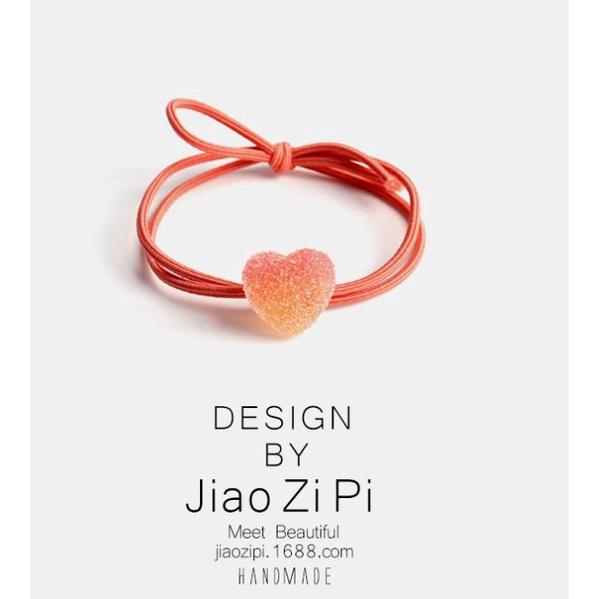 【快樂童年精品】韓版網紅髮繩 超萌可愛糖果系列 愛心軟糖可愛髮繩 / 髮束 髮圈多款選擇-細節圖6