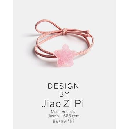 【快樂童年精品】韓版網紅髮繩 超萌可愛糖果系列 星星軟糖可愛髮繩 / 髮束 髮圈多款選擇-細節圖3