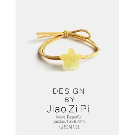 【快樂童年精品】韓版網紅髮繩 超萌可愛糖果系列 星星軟糖可愛髮繩 / 髮束 髮圈多款選擇-細節圖5