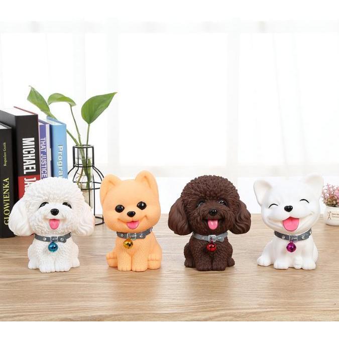 【快樂童年精品】貴氣 財氣滿滿 柴犬/貴賓存錢筒 狗狗存錢罐 儲蓄罐兒童存錢筒 -2款選擇-細節圖2