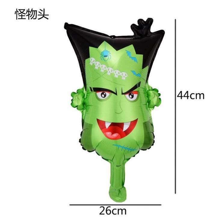 【快樂童年精品】 萬聖節裝飾 手持鋁膜氣球 多款選擇-細節圖5