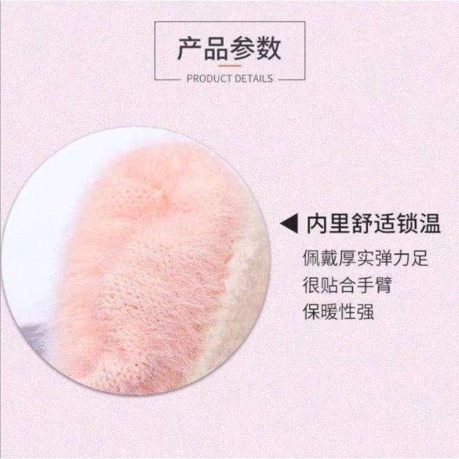 【快樂童年精品】親子款手套~保暖防寒韓版加絨加厚露指半指兒童手套-細節圖8