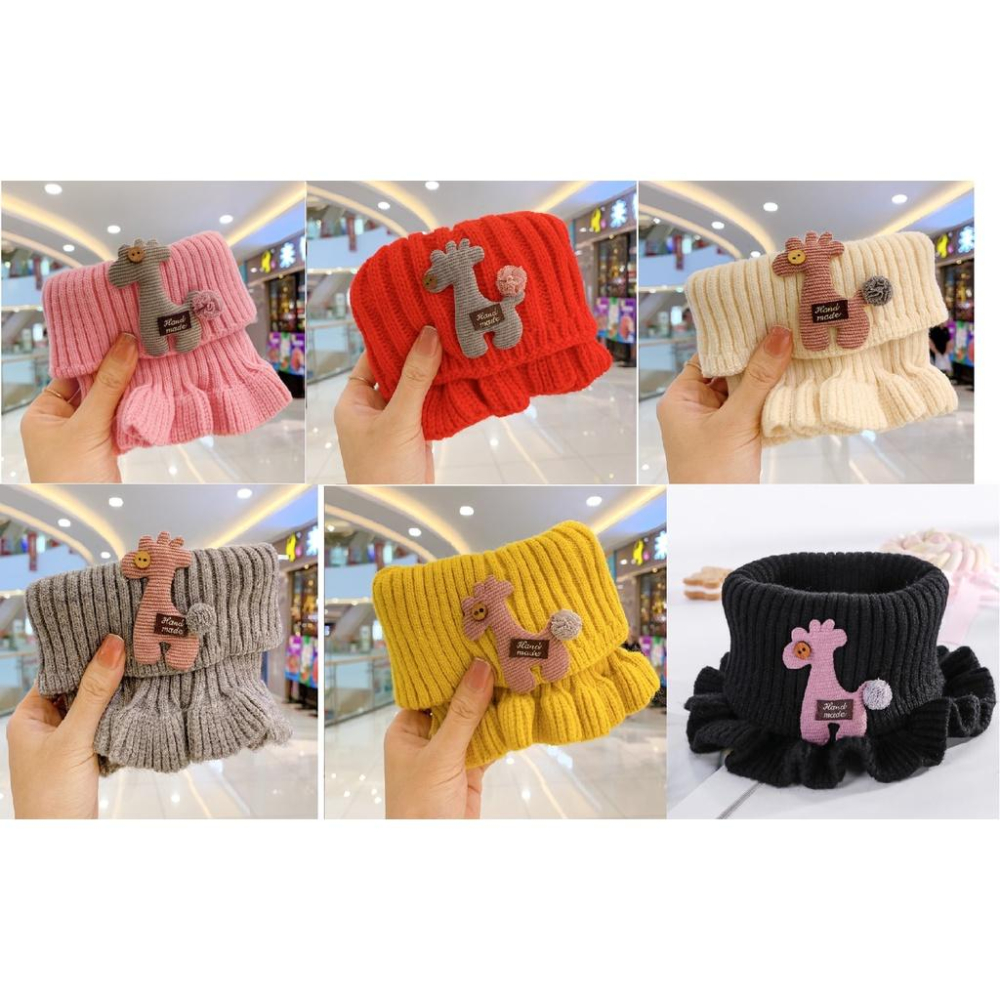 【快樂童年精品】卡哇伊~保暖防寒針織加厚兒童脖圍-男女皆可-細節圖2