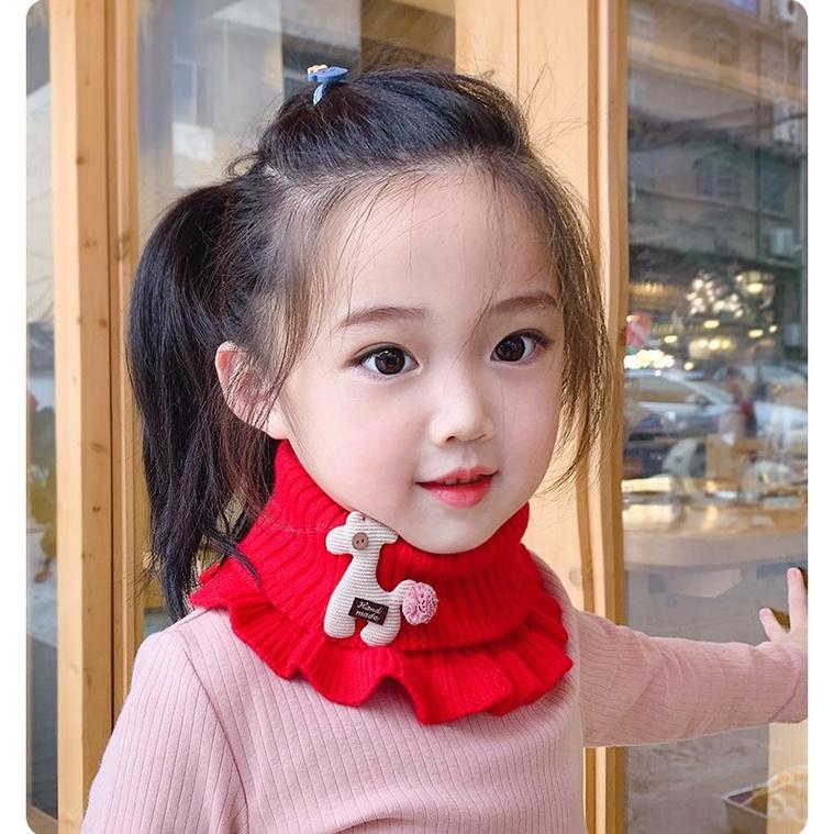 【快樂童年精品】卡哇伊~保暖防寒針織加厚兒童脖圍-男女皆可-細節圖5