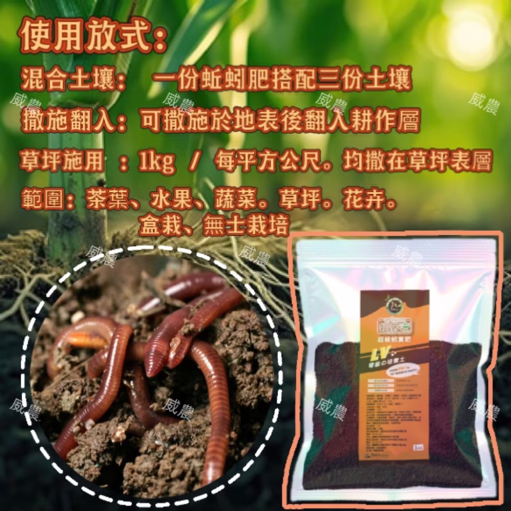 超級蚓糞肥 1公斤/蚓激速  純蚯蚓糞肥 蚯蚓糞蚯蚓土蚯蚓糞肥基肥堆肥 無土栽培花卉植物/追肥全期施作/ 不臭不長蟲-細節圖5