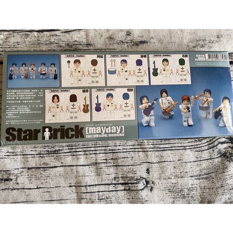 五月天 你要去哪裡 積木娃娃 公仔 2001年 限量3000套 全新未拆封 絕版 阿信-細節圖4