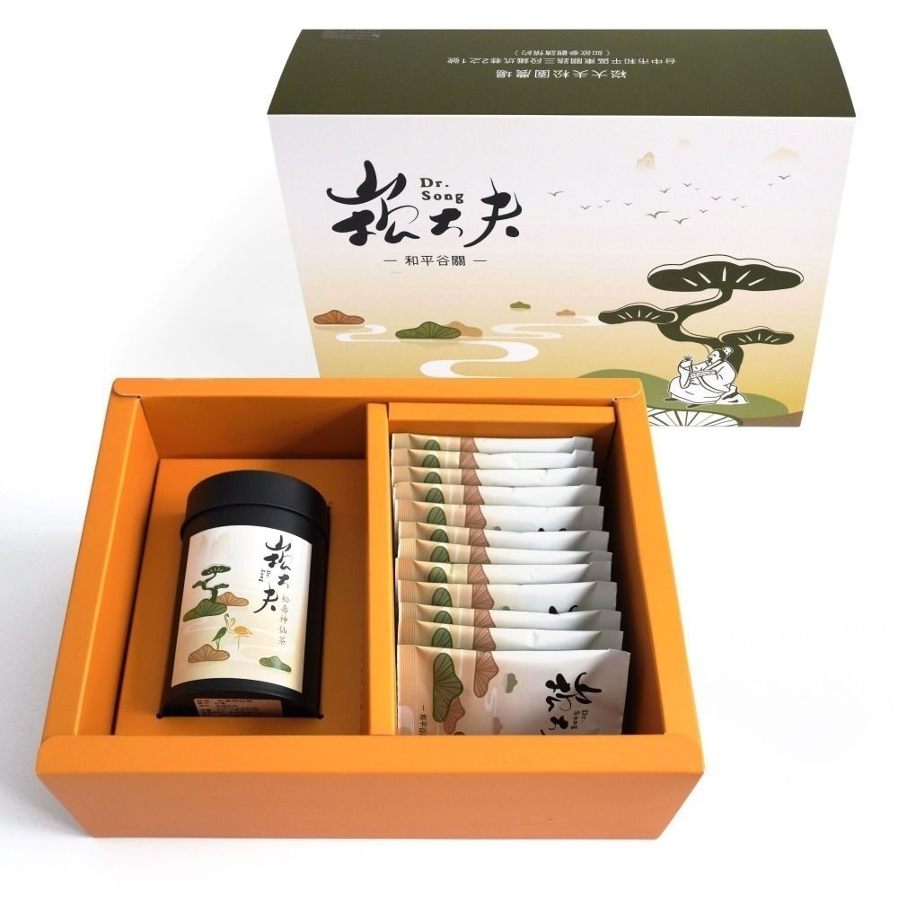 台灣五葉松針茶禮盒－台中十大伴手禮－安神舒眠溫和無咖啡因茶禮盒-細節圖2