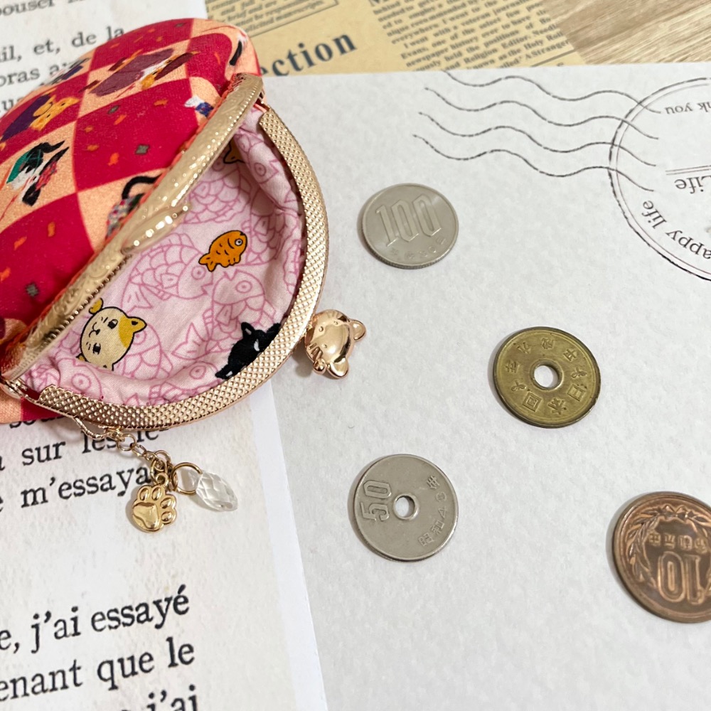 貓咪聚會 零錢口金包-細節圖3