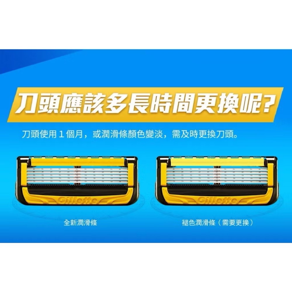 吉列 鋒護手動刮鬍刀組 刀架 X 1 + 刀頭 X 10-細節圖5