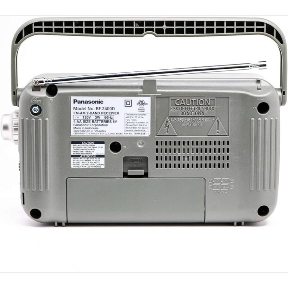 國際牌 PANASONIC FM/AM 收音機RF-2400/RF2400D 插座/電池 攜帶式收音機-細節圖3
