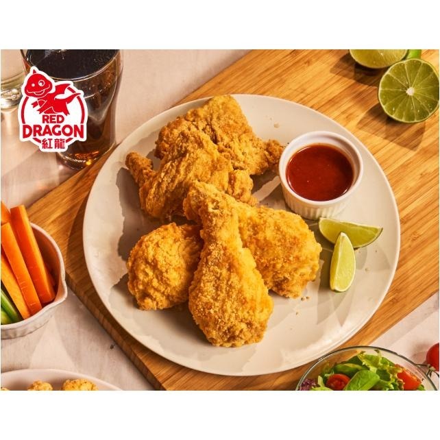 【蓉耀食品】紅龍 原味/辣味多汁炸雞翅 需冷凍 10支/袋-細節圖4