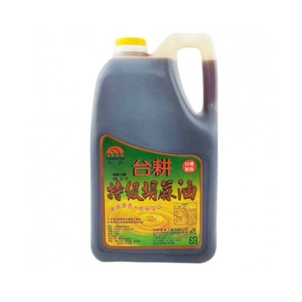 【蓉耀食品】台耕 冷壓特級胡麻油 3L/罐-細節圖2