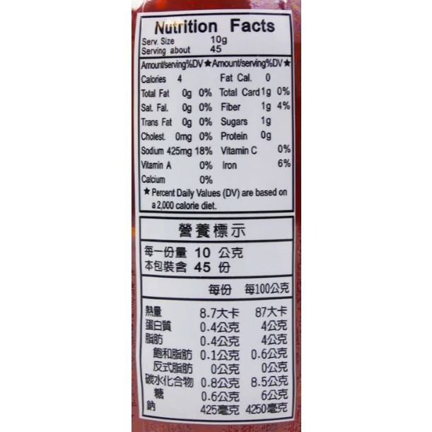 【蓉耀食品】哈哈 辣豆瓣 450g/罐-細節圖3