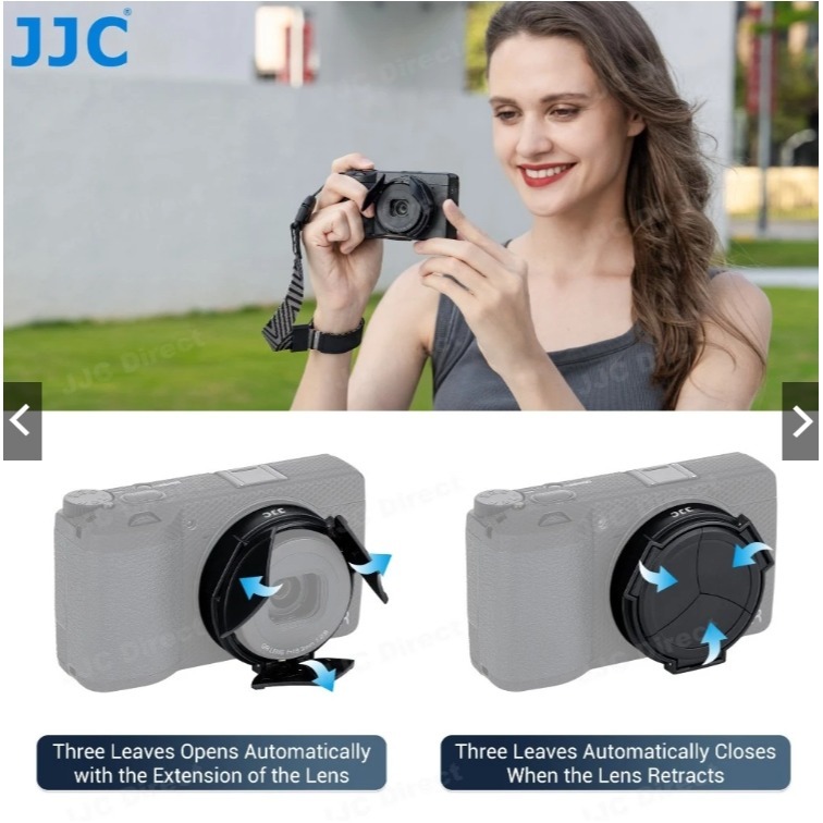 JJC理光副廠Ricoh自動鏡頭蓋(自動開闔)賓士蓋ALC-GR4鏡頭蓋 適GR IV鏡頭前蓋GRIV鏡頭蓋-細節圖7