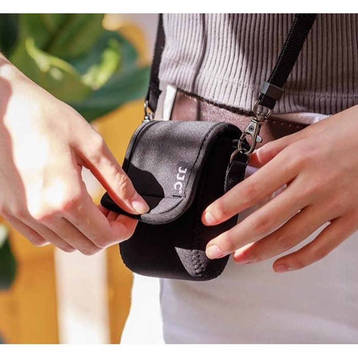 台灣現貨 JJC Canon V10 專用相機包 OC-V10 小相機包 相機包 VLOG 含登山扣 潛水布 輕巧便攜-細節圖6