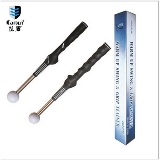 可超取  CAITON 高爾夫伸縮揮桿棒伸縮熱身高爾夫揮桿教練訓練輔助拍子抓地力 訓練用品手型握把節奏響桿姿勢矯正-細節圖6