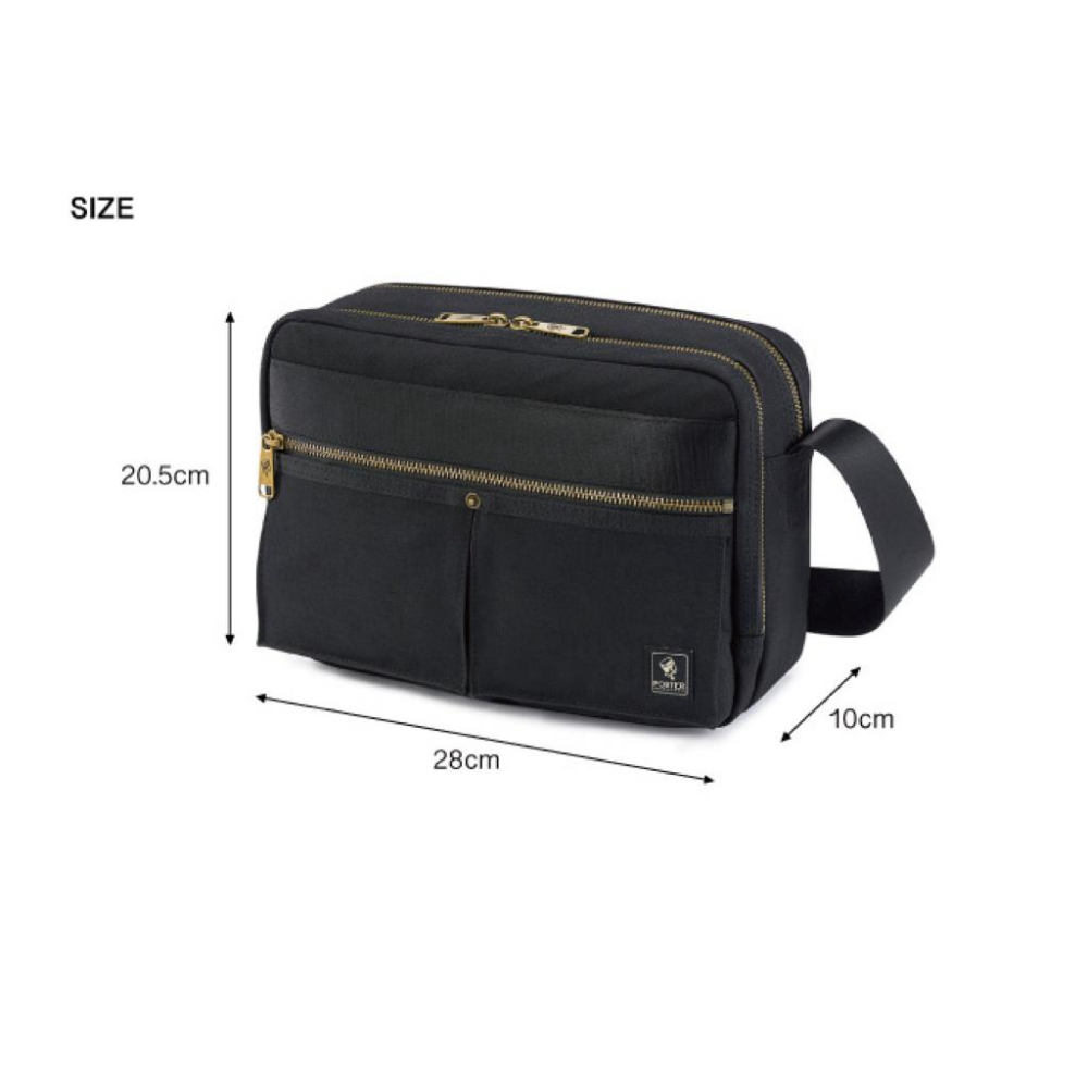 PORTER INTERNATIONAL NINE 2 FIVE雙層斜背包(S)（M) 11729-005 代購 福袋-細節圖8