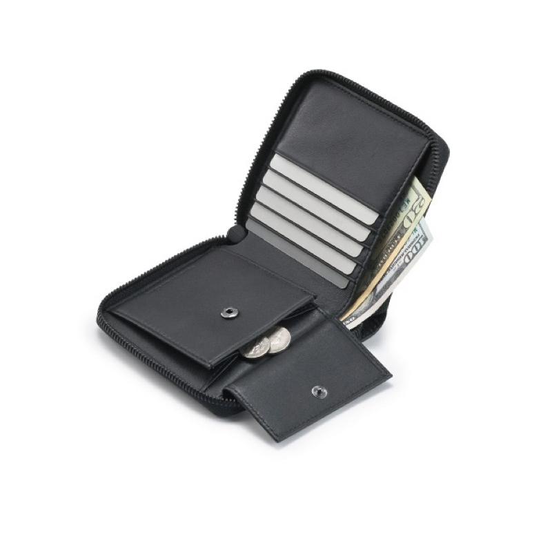 PORTER INTERNATIONAL 奢華NOBLE鱷魚皮紋牛皮真皮拉鍊雙折零錢短夾 11848-008 代購福袋-細節圖6