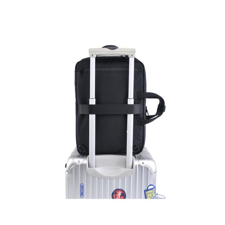 PORTER INTERNATIONAL MATCH雙層三用公事包手提包後背包斜背包 11821-007 黑灰 代購福袋-細節圖6