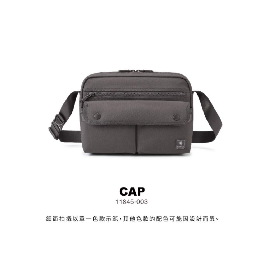 PORTER INTERNATIONAL 粗曠質感CAP單層斜背包 11845-003 代購 福袋-細節圖2