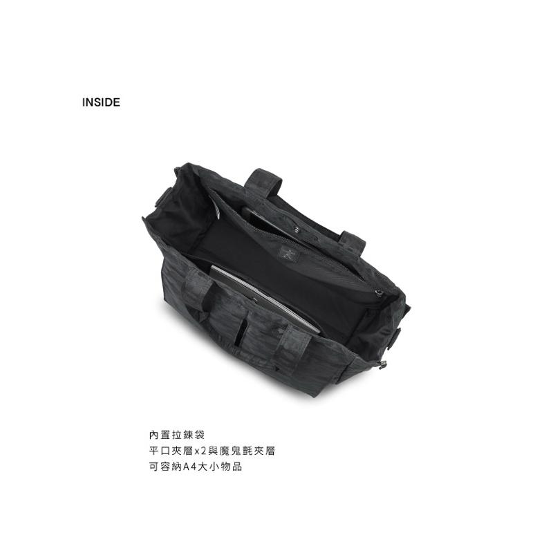 PORTER INTERNATIONAL 迷彩PUZZ托特包可擴充手提斜背兩用 11837-10301C 黑 代購福袋-細節圖5