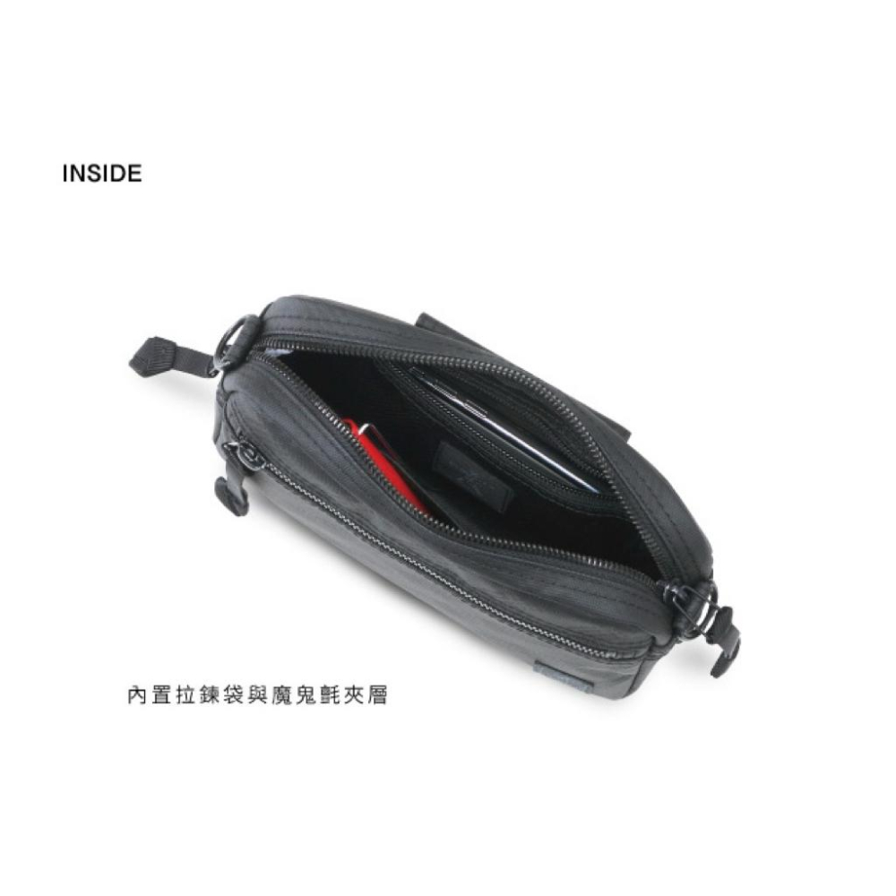 PORTER INTERNATIONAL 彈性擴充ENDURE三用斜背包手拿包(M) 黑 11699-002 代購 福袋-細節圖4
