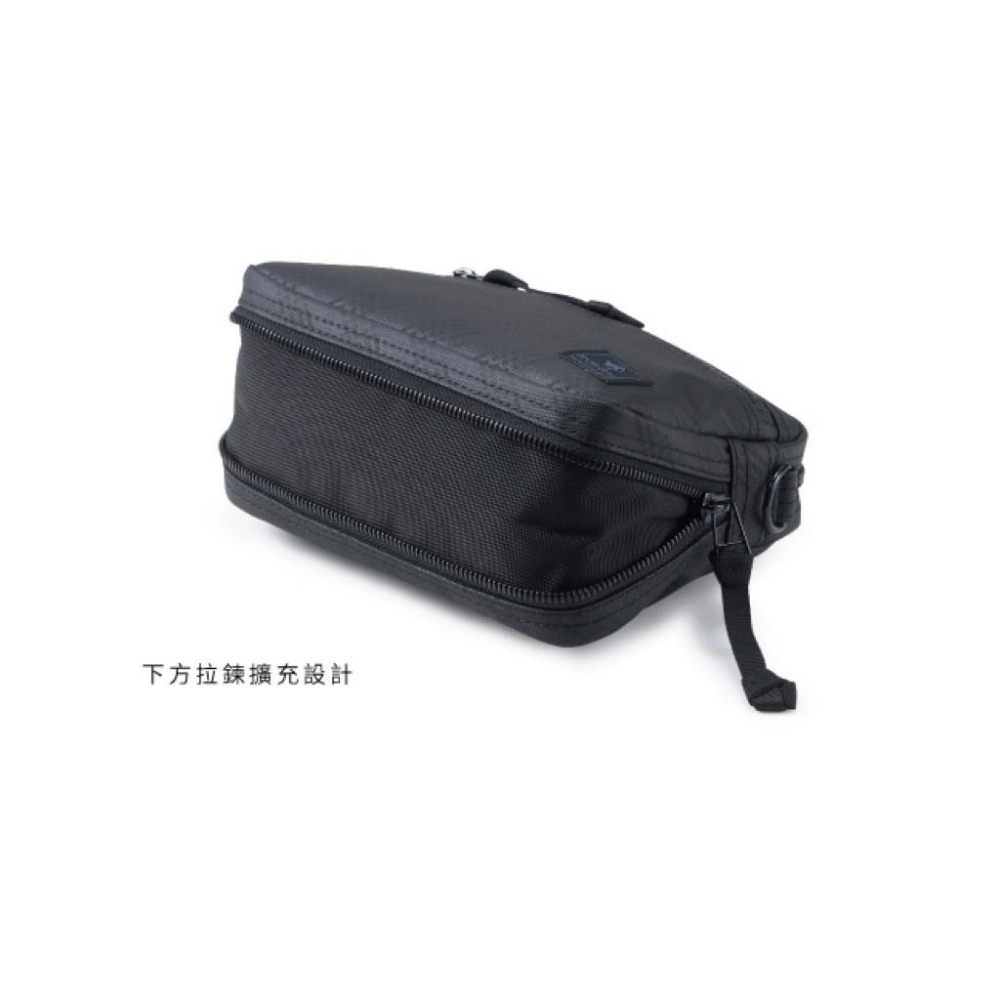 PORTER INTERNATIONAL 彈性擴充ENDURE三用斜背包手拿包(M) 黑 11699-002 代購 福袋-細節圖6