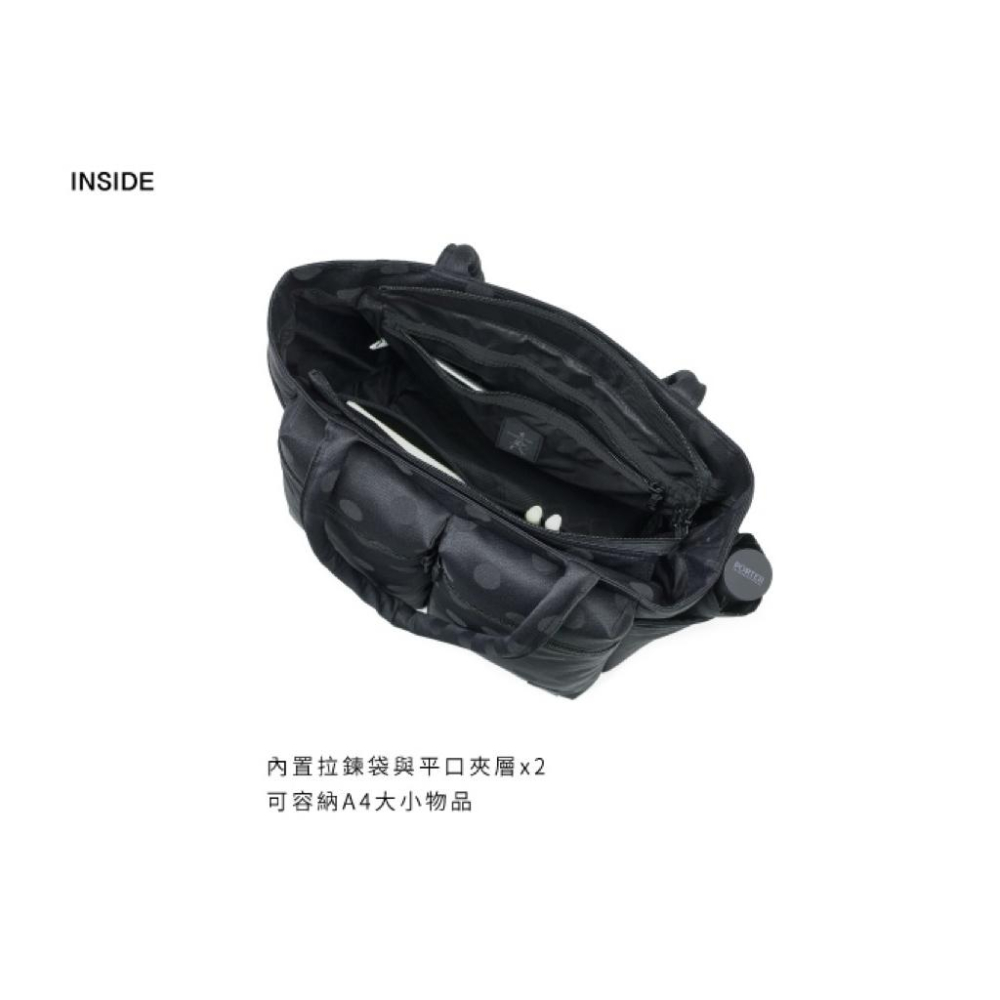 PORTER INTERNATIONAL 復古圓點SPOT托特包肩背包手提包 點點 黑 11861-007 代購福袋-細節圖5