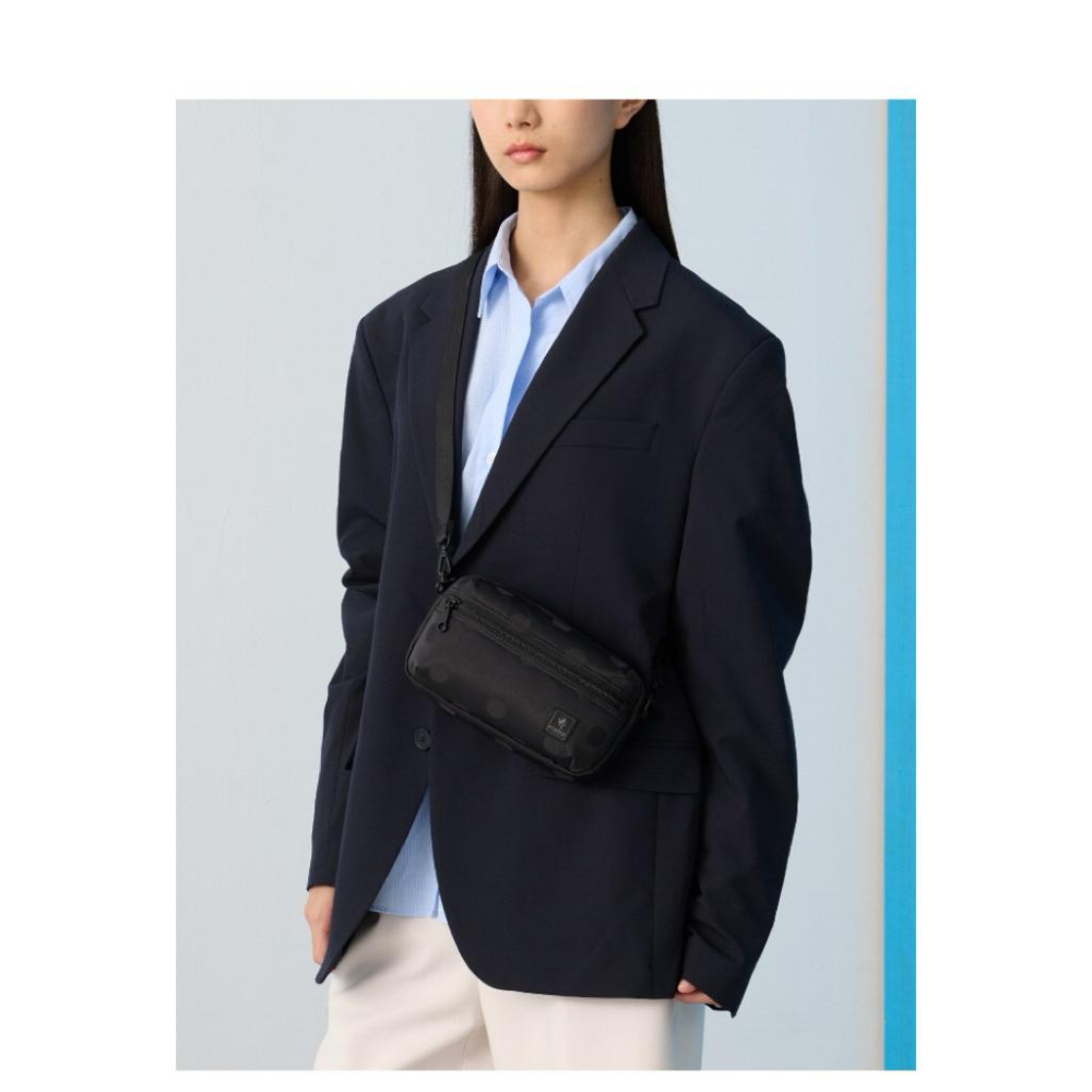 PORTER INTERNATIONAL 復古圓點SPOT斜背包手拿包手挽帶收納包 黑 11861-001-細節圖7