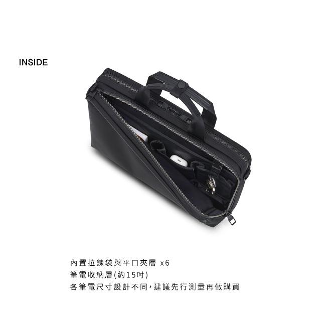 PORTER INTERNATIONAL 簡約機能NEXUS雙層公事包 11835-003 黑 深藍 代購 福袋-細節圖5