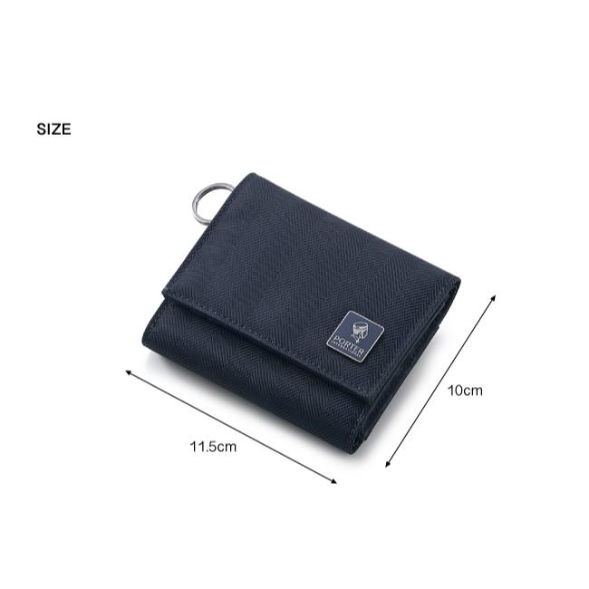 PORTER INTERNATIONAL 低調奢華MELODY零錢短夾 黑 藍 灰綠 代購 11723-084 福袋-細節圖6