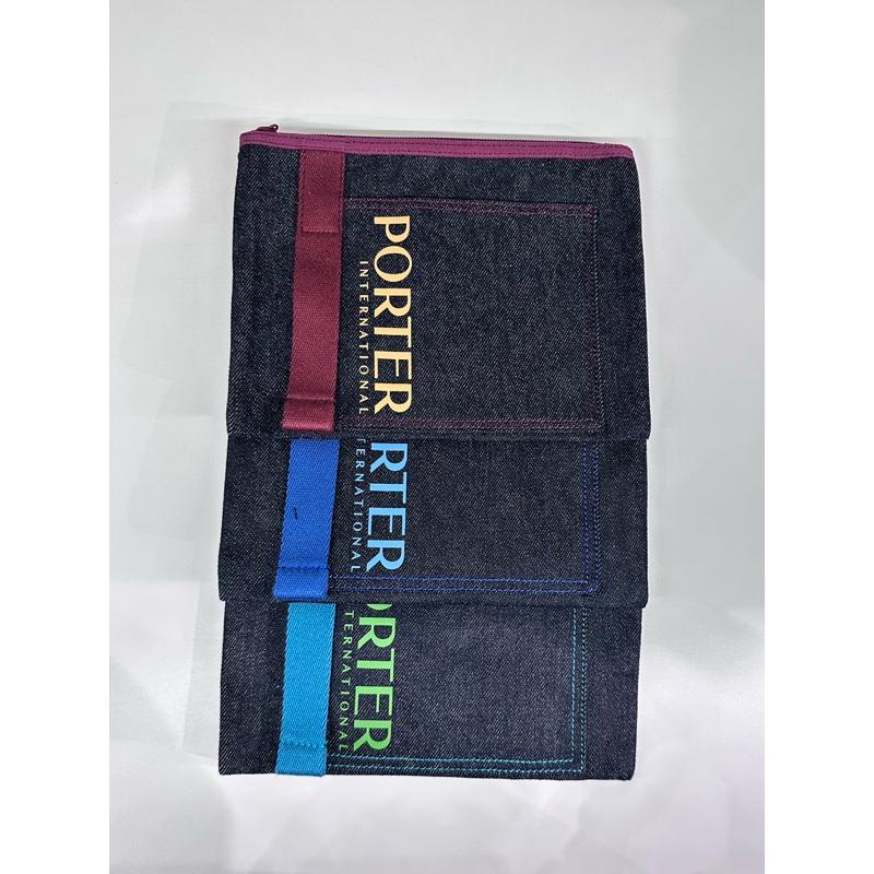 PORTER INTERNATIONAL 單寧DENI牛仔手提包+收納袋組 收納包 手拿包 11765 代購福袋-細節圖2