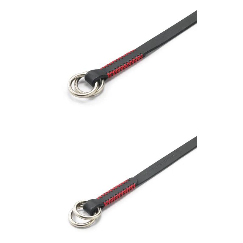 PORTER INTERNATIONAL 牛皮真皮雙環皮帶腰帶 窄版 黑色  14031-418 代購福袋-細節圖3