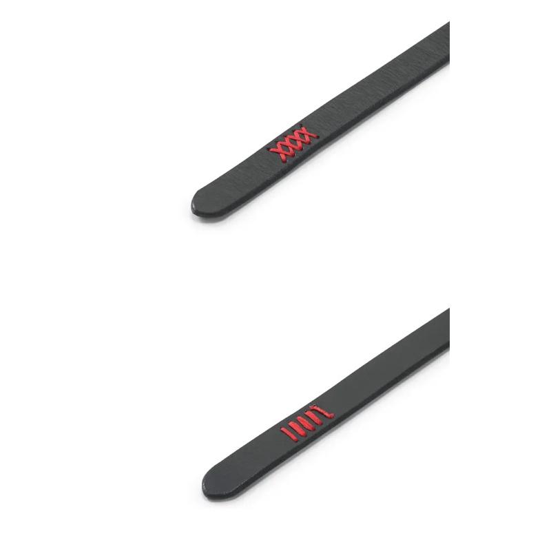 PORTER INTERNATIONAL 牛皮真皮雙環皮帶腰帶 窄版 黑色  14031-418 代購福袋-細節圖4