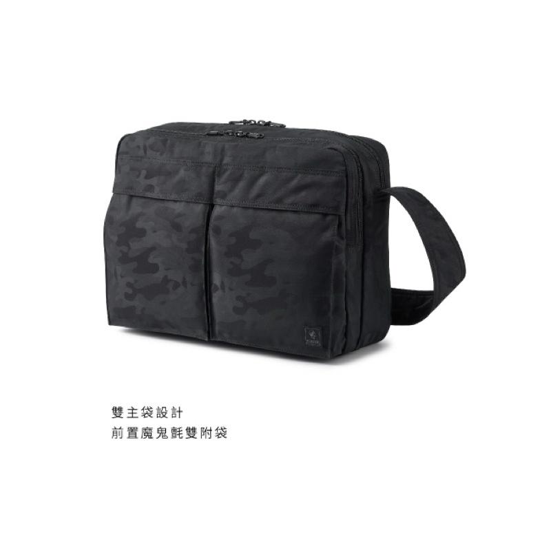 PORTER INTERNATIONAL 迷彩PUZZ雙層斜肩包斜背包 (L) 11837-19301C 黑 代購 福袋-細節圖4