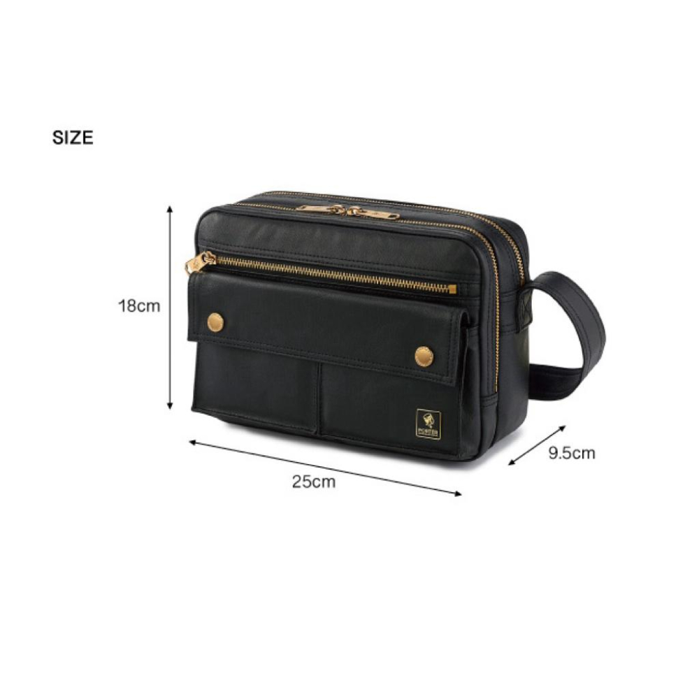 PORTER INTERNATIONAL 復古MORI雙層斜背包(S)(M)11726-003 11726-111 代購-細節圖8